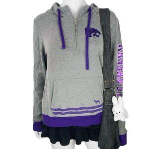 00s 2010s KU Kansas State VS PINK Bling Hoodie Sz S/M